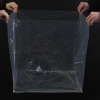 Sacs personnalisés en PE grand format à fond carré avec impression sérigraphique, sacs transparents recyclables pour l'emballage d'ordinateurs et de projecteurs