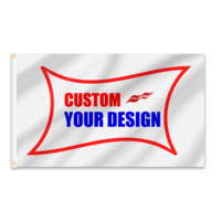 Drapeaux de publicité personnalisés 3x5 pieds, drapeaux personnalisés en Polyester 100D imperméables, vente en gros