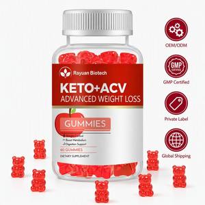 Gomitas <span class=keywords><strong>Keto</strong></span> ACV 1000mg con Vinagre de Sidra de Manzana para el Control de Peso en Adultos, Apoyo a la Salud Digestiva Natural, Certificado GMP, OEM - Product Image 1