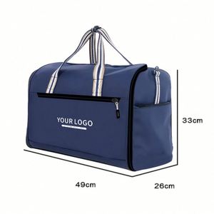 Sac de voyage convertible 2-en-1 en polyester avec logo personnalisé, grand format, étanche, pour vêtements de sport, collection 2024 - Product Image 2