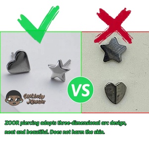 Perno trasero plano sin rosca <span class=keywords><strong>G23</strong></span> <span class=keywords><strong>Titanio</strong></span> Conch Lobe Tragus <span class=keywords><strong>Piercing</strong></span> Threadless Push Pin Labret <span class=keywords><strong>Titanio</strong></span> - Product Image 6