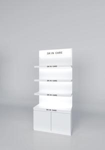 Nuovo Stile Espositore Cosmetici Multilivello di Tendenza, Vetrina <span class=keywords><strong>Angolare</strong></span> per Cosmetici e Profumi - Product Image 2