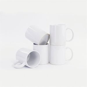Wholesale White Ceramic Coffee <b>Mug</b> 11Oz Custom Logo Heat Transfer Printing for Brand Promotion - Product Image 1
