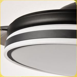 Ventilador de techo RGB con luz LED de 36W DC, altavoz, 3 tonalidades con memoria, aspas retráctiles, 6 velocidades, control remoto - Product Image 6