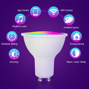 FXPOT Tuya Alexa Google Home <strong>RGB</strong> CCT <strong>Color</strong> <strong>Changing</strong> <strong>GU10</strong> GU5.3 Led Spot Light Wifi Smart Spotlight - Product Image 3