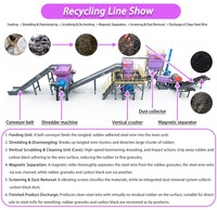 Grande broyeuse à marteaux pour le recyclage des pneus pyrolytiques et des fils d'acier, ligne de nettoyage verticale, concasseur pour le recyclage des pneus et des fils d'acier
