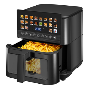 <span class=keywords><strong>Friteuse</strong></span> à air intelligente 9L en promotion, démarrage différé 24H, double chauffage supérieur et inférieur, 20-en-1, fenêtre visible LED tactile, <span class=keywords><strong>sans</strong></span> <span class=keywords><strong>huile</strong></span>, numérique - Product Image 1