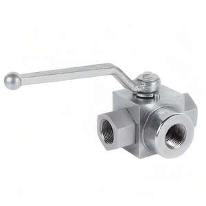 วาล์วบอลแรงดันสูง 3 ทาง สำหรับน้ำ แก๊ส น้ำมัน ไฮดรอลิก แบบ OEM ปรับแต่งได้ ควบคุมทั่วไป - Product Image 1