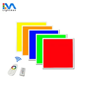 12v 24v wifi 컨트롤러 recessed 600x600 cm dmx 512 rgbw 라이트 패널 rgb 컬러 led 패널 라이트 60x60