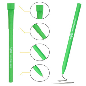 Wholesale Recycled Kraft Roller Paper Tube Ball Point <b>Pens</b> Creative Custom Logo 1.0mm Writing Office Stationery Gifts - Product Image 2