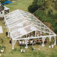 Carpas de PVC Resistentes al Viento para Exteriores, Cuatro Estaciones, con Marco de Aluminio, Impermeables 3000mm+, Carpas de 3 Habitaciones para Bodas y Eventos, Gran Venta