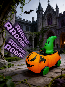 <span class=keywords><strong>Auto</strong></span> Gonfiabile a Forma di Zucca per Halloween, Telecomando 2.4G, Cavo USB, 3 Canali, Portata 20-30m, Uso Esterno, Gonfiaggio/Sgonfiaggio con Un Solo Tasto - Product Image 2