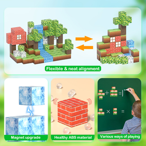 Cảnh khối xây dựng từ khối D008 104pcs khối lập phương từ rừng loạt giáo dục Khối xây dựng đồ chơi - Product Image 6