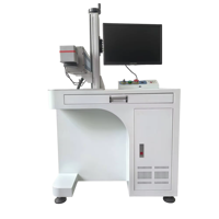 Machine de marquage laser CO2 non métallique de type armoire haute puissance personnalisée pour marquage permanent sur bouteilles en verre