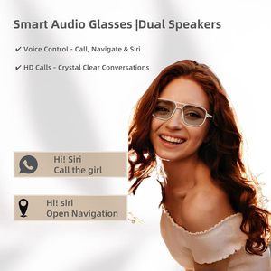 GS10 Smart Glasses IP67 Waterproof pour App Control Charging Magnetic <span class=keywords><strong>Voice</strong></span> Call <span class=keywords><strong>Blue</strong></span> Light Filtering Lenses Open-Ear Sound - Product Image 5