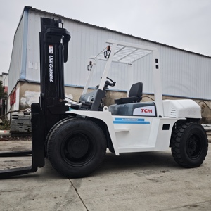 Original TCM FD100 Used 10 Ton Diesel <b>Forklift</b> with Isuzu 6BG1T Engine - Product Image 4