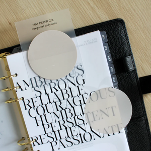 Giấy Dán Trong Suốt Hình Tròn Trong Suốt Màu Sắc Cắt Theo Yêu Cầu - Product Image 1