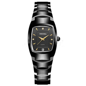Nuova moda full gold per gli amanti degli uomini e delle donne doppio calendario impermeabile in acciaio cinturino diamante orologio commercio estero transfrontaliero - Product Image 5