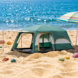 Carpa Familiar Extra Grande de 2 Habitaciones para 8-12 Personas, <span class=keywords><strong>Impermeable</strong></span>, <span class=keywords><strong>Plegable</strong></span> y Portátil para Senderismo al Aire Libre - Product Image 1