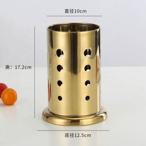 金製ステンレス製カトラリーホルダー穴あき箸排水機バスケットキッチン用品収納食器排水ラック金属 - Product Image 4