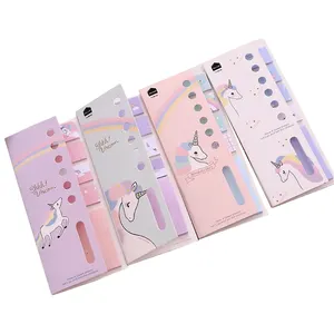 Wholesale Custom Bookmarks Index Posted It Planner Kawaii Memo Pad Creative Unicorn Cute Animal Sticky Notes