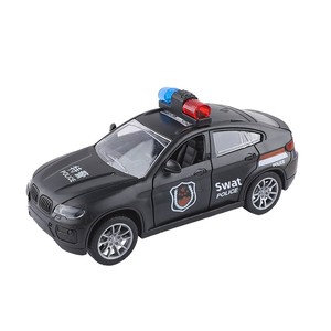 Voiture de <span class=keywords><strong>police</strong></span> sportive en plastique pour enfants, modèle à inertie à l'échelle 1:5, portes ouvrables, cadeau pour la maternelle, vente en gros - Product Image 5