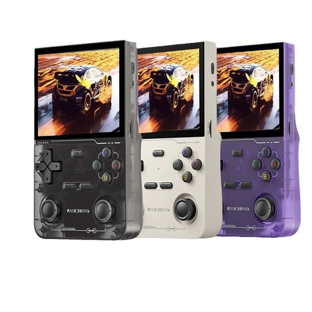 K36 Retro 3.5 Inch IPS Screen Handheld Video Game Console 500nit Brightness 15000 Games Emulator for PS1 PSP DC N64 SS