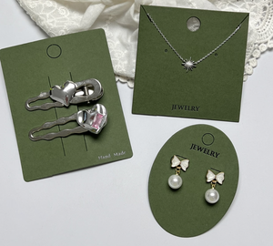 Cartes de bijoux personnalisées bilingues, cartes d'affichage multilingues - Product Image 6