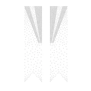 Cheer Bow Crystal AB Mix Pedras Grandes Pequenas Personalizado Prensa de Calor Strass Transferência de Retorno Plano Motivo de Vidro para Vestuário DIY