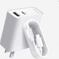 Ensemble de charge ultra-rapide 80W à double port en nitrure de gallium compatible avec la charge rapide PD, chargeur Q5Pro 80W pour Realme