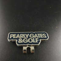 Marqueur de balle de golf en émail souple, plaqué nickel, en alliage de zinc, avec clip de visière, conception personnalisée, logo d'équipe, souvenir commémoratif, OEM, vente en gros
