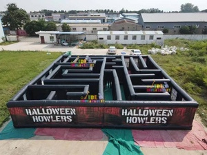 Grande Labirinto Gonfiabile di Halloween Personalizzato, Labirinto Gonfiabile Commerciale, <span class=keywords><strong>Parco</strong></span> <span class=keywords><strong>Giochi</strong></span> Gonfiabile per Eventi all'Aperto e Noleggio - Product Image 2