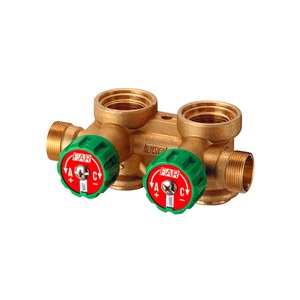 Collettore Coplanare Sinistro Giallo 3/4\" con Valvole di Chiusura FAR a 2 Vie 24x19 Categoria Prodotto Valvole di Chiusura - Product Image 2