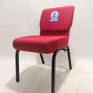 ロイヤルグレーインターロック教会布張り牧師椅子劇場家具講堂礼拝席用 - Product Image 2