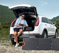 Panneau solaire portable pliable flexible 200W 36V à cellules monocristallines, chargeur 200W 400W pour camping, randonnée, batteries externes