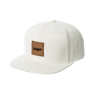 High Quality Snapback Hat <b>Flat</b> Brim Strapback Adjustable Trucker <b>Cap</b> Unisex Hat 5-Panel Woven Patch Sports Gorras <b>Caps</b> for <b>Men</b> - Product Image 6