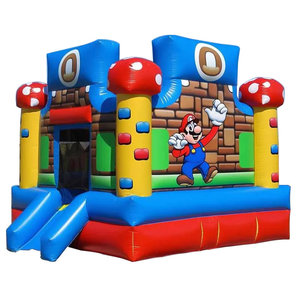 Bơm hơi siêu Anh Trai lâu đài bouncy Mario Bros bơm hơi với trượt lâu đài bơm hơi với trượt sân sau Bouncer - Product Image 3