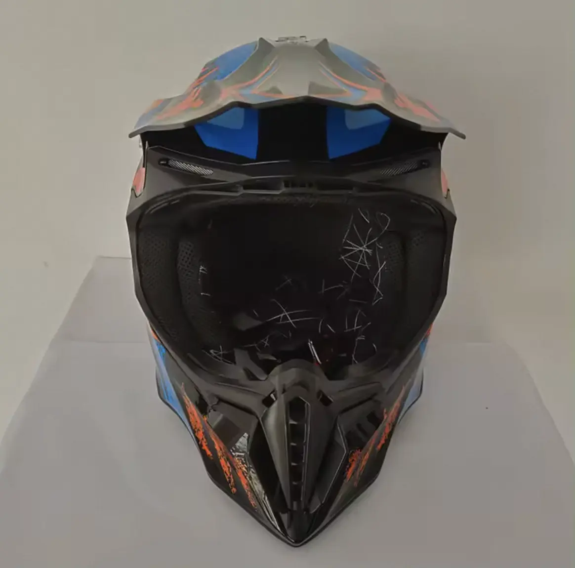 カスタムECE承認のファッショナブルなダートバイクモトクロスレーシングヘルメット