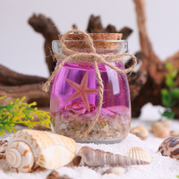 Kreative Handgemachte Ozean-Themen Aroma-Kerzen mit Seestern & Muschel, Gelwachs-Dekorationskerzen mit Duft
