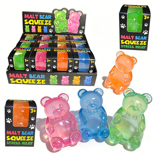 Giant <b>Gummy</b> <b>Bear</b> Squishy Toy: a Playful Sensory Fidget for Stress Relief Soft Sugar-Filled <b>Bear</b> Squeeze Toy - Product Image 1