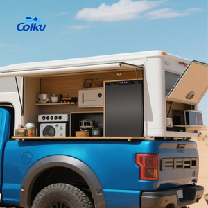 Congélateur de voiture vertical intégré à économie d'énergie 42.6L Rv Réfrigérateur 12V Mini réfrigérateur de camping pour les voyages - Product Image 1