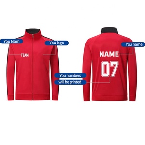 Custom Voetbal Zip Trainingspak Jack Sport Training Trainingspak Hot Sale Snelle Droge Heren Set Voetbaljas - Product Image 2