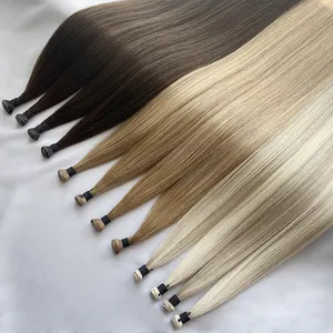 2024 New Design Thick Ends popular Colored Hair Extension Genius Weft