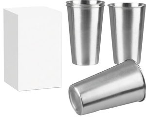 Pint Cup Tumbler Beer Cup Wholesale Custom Logo Stackable Single Wall 304 Stainless Steel to Stack Bar Hot Sale 12oz Coffee <b>Mugs</b> - Product Image 4