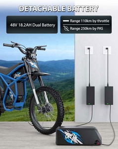 1200W 48V電動マウンテンバイク 大人用電動自転車 アウトドア探検ライド用 - Product Image 4