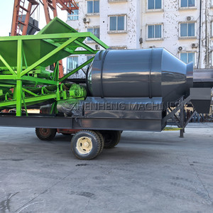 Customizable Electric Precast Ready <strong>Mix</strong> Mobile Concrete Drum Mixing and <strong>Batching</strong> Plant <strong>Station</strong> in Malaysia - Product Image 1