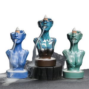 Brûleur d'encens traditionnel en travertin royal Bakoor, nouveauté, support de diorama religieux, diffuseur d'aromathérapie, <span class=keywords><strong>fontaine</strong></span> à reflux - Product Image 1