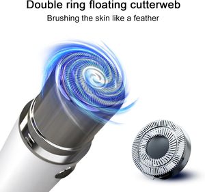Preço fábrica Barbeador elétrico portátil cabelo removedor impermeável indolor rosto corpo aparador mulheres beleza dispositivo casa uso - Product Image 3