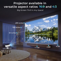 Nouveau projecteur vidéo domestique MINI FHD 1080P LCD/LED intelligent Android 11.0 avec puce H713 pour home cinéma