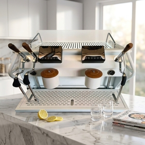 เครื่องชงกาแฟอุตสาหกรรมแบบสองหัวชง พร้อมปั๊มโรตารี่ <span class=keywords><strong>9</strong></span> บาร์ หน้าจอสัมผัสขนาดใหญ่ สำหรับร้านกาแฟ  ลดราคาพิเศษ - Product Image 1